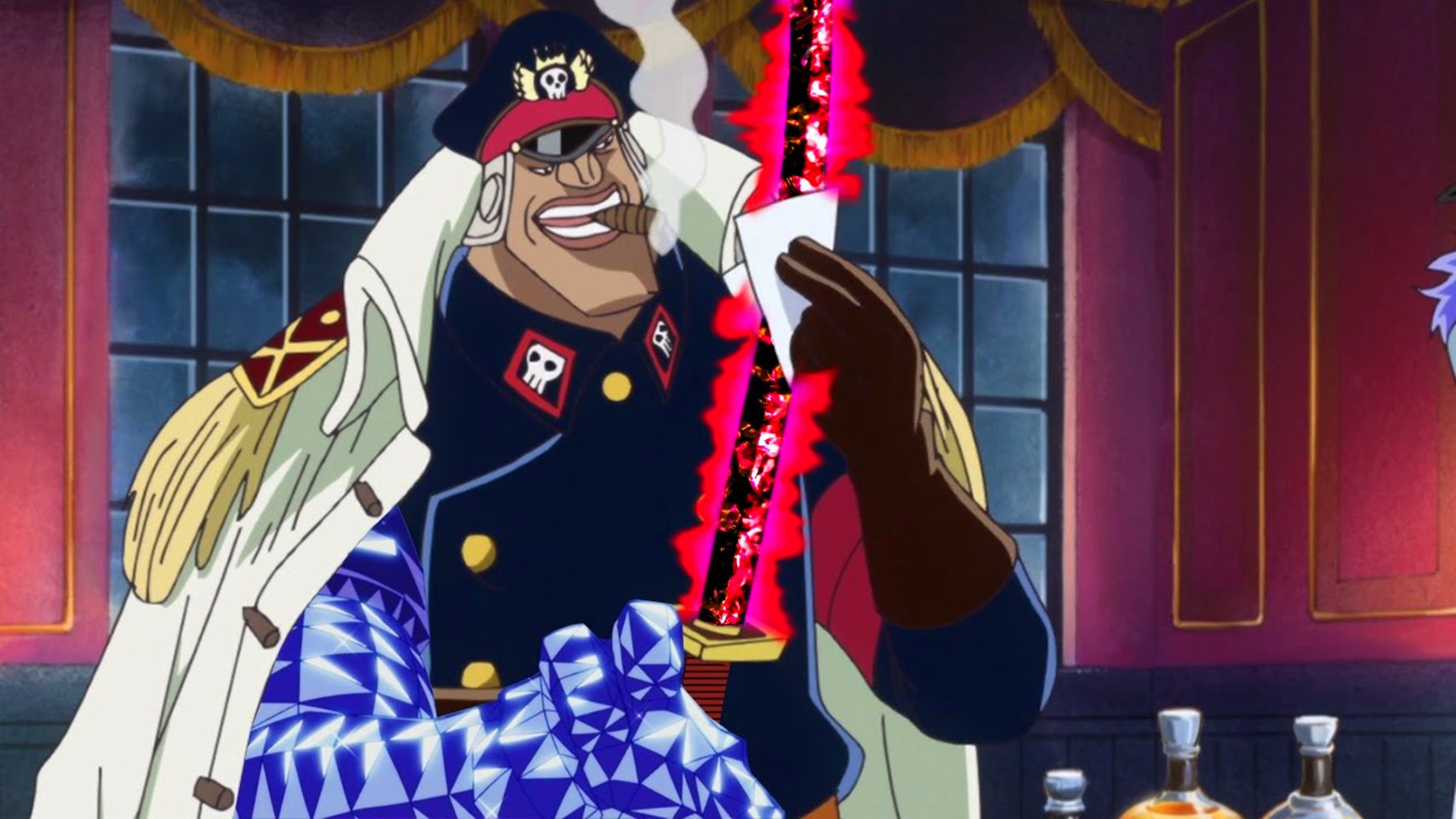 雨之希留的钻石之力 与索隆的巅峰对决